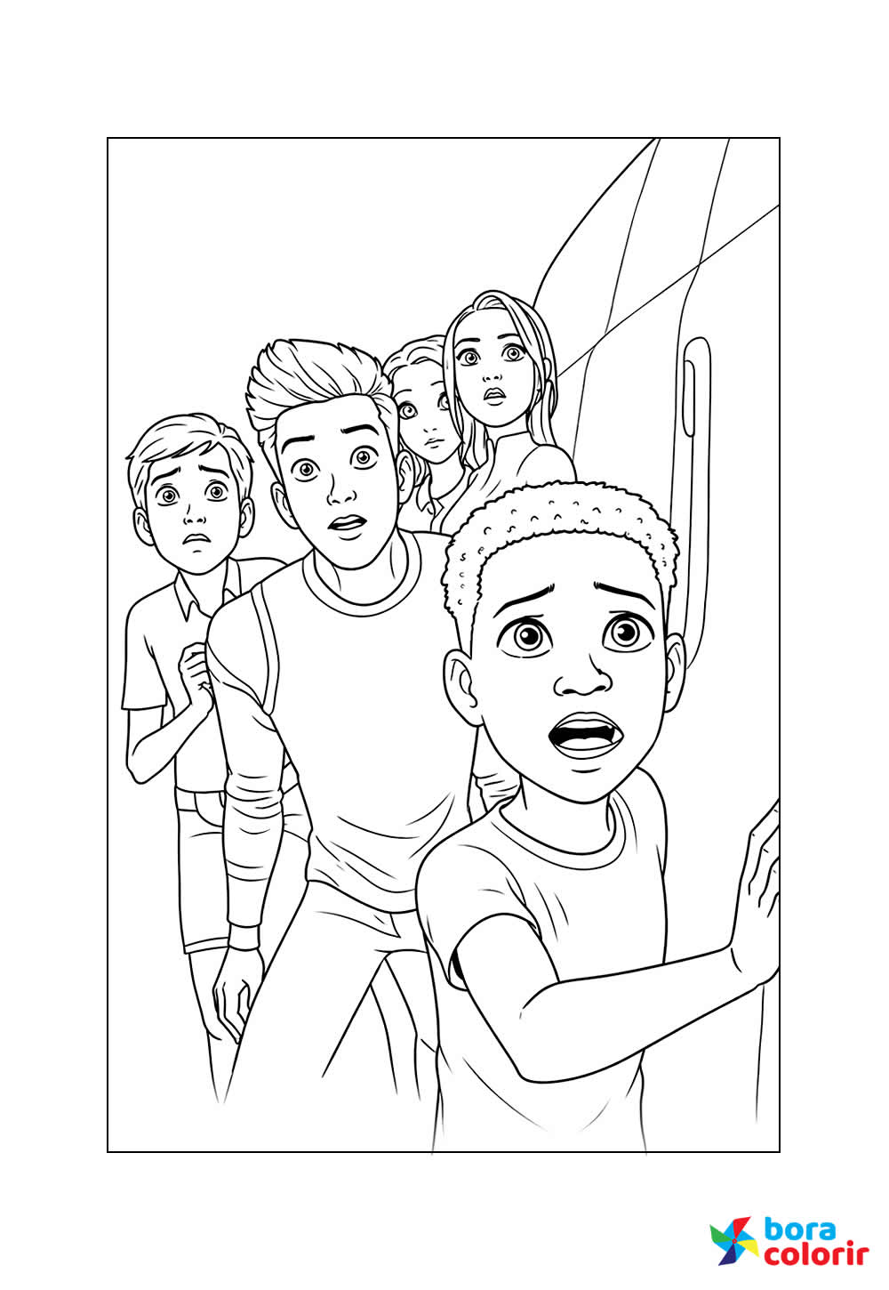 Desenho de Jurassic World para colorir