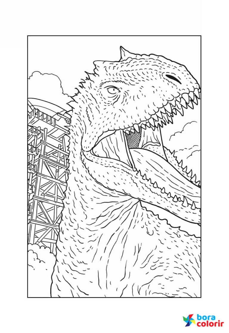 Desenhos de Jurassic World para colorir - Bora Colorir