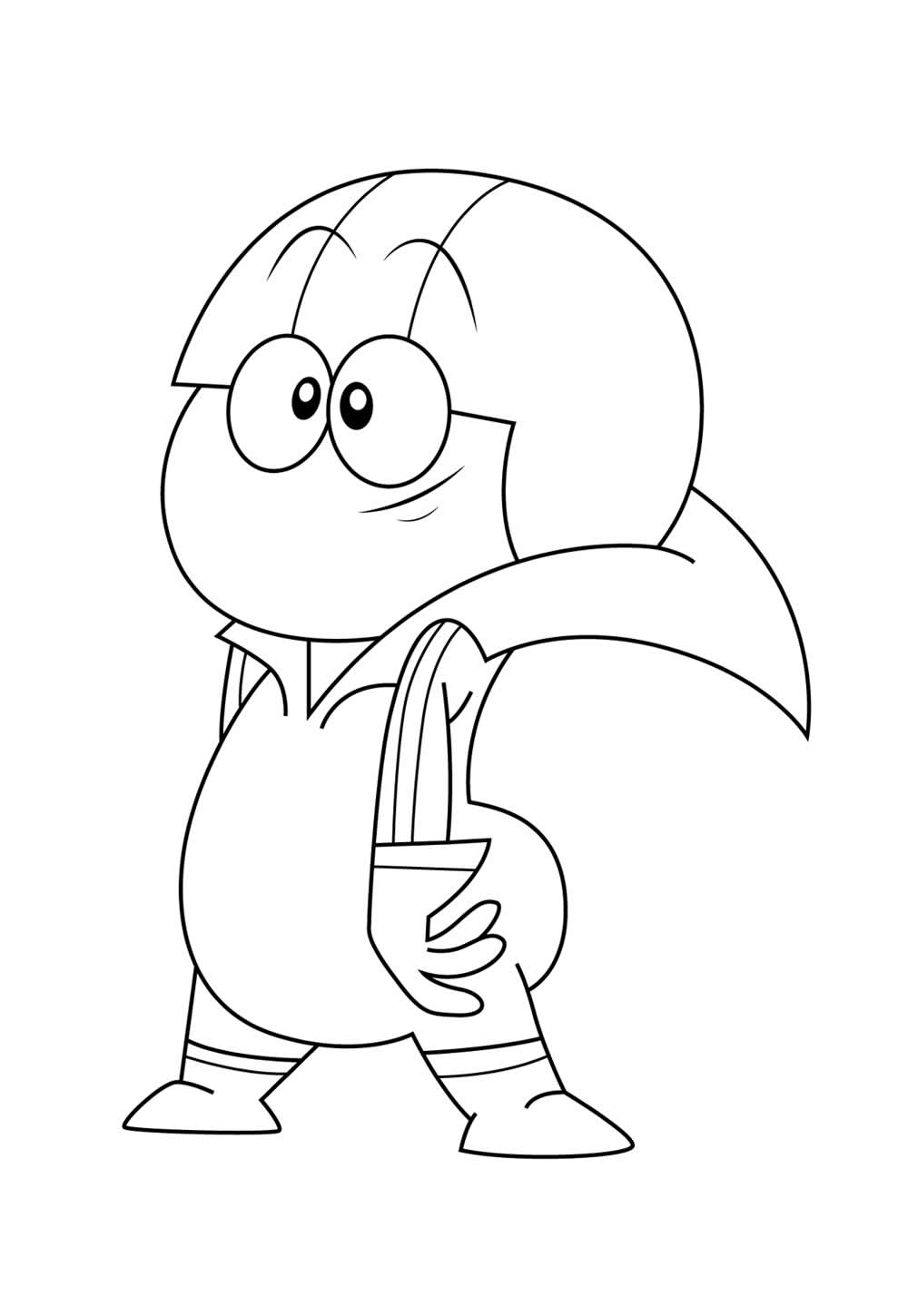 Desenho de Kick Buttowski para colorir