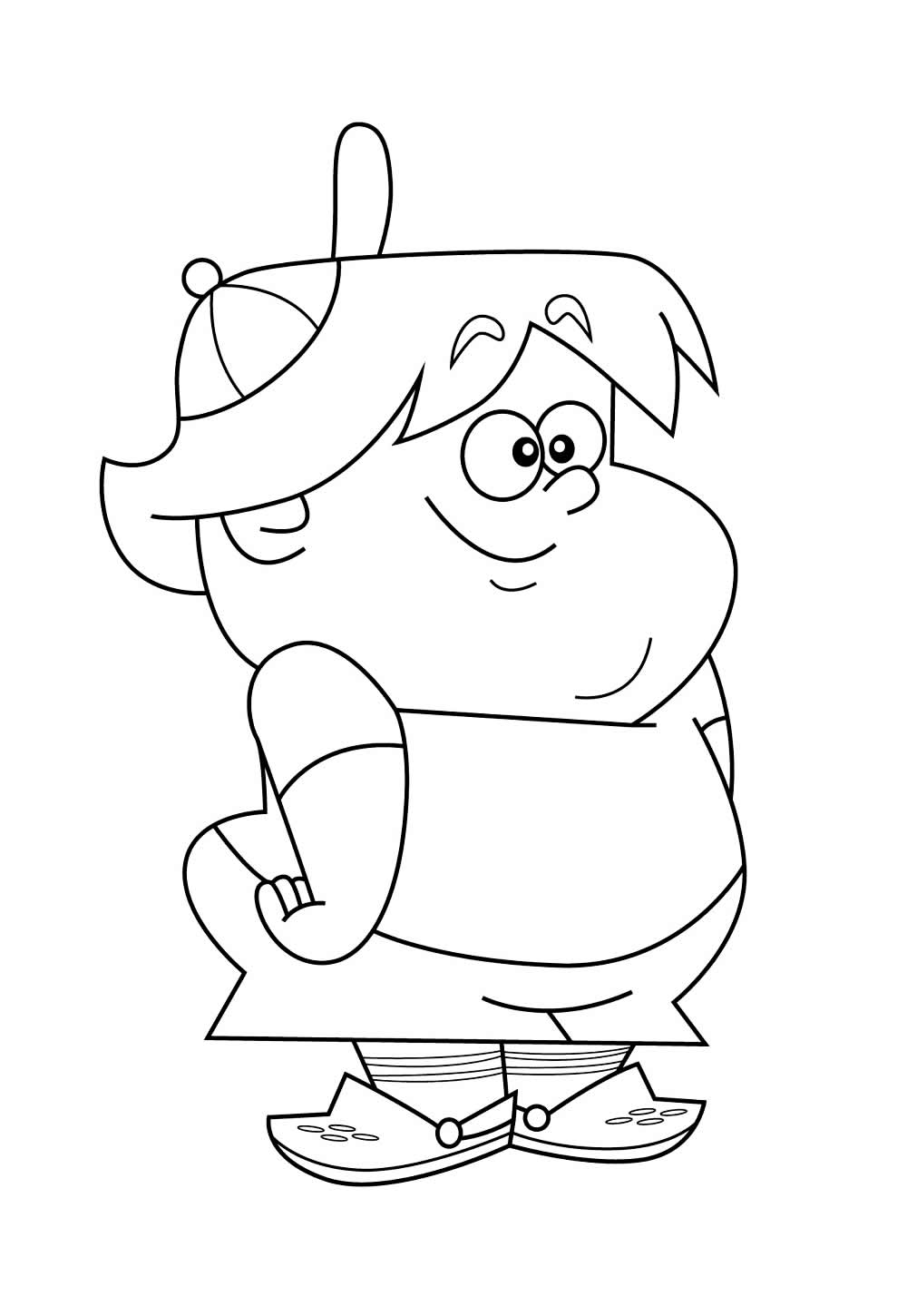 Desenho de Kick Buttowski para pintar