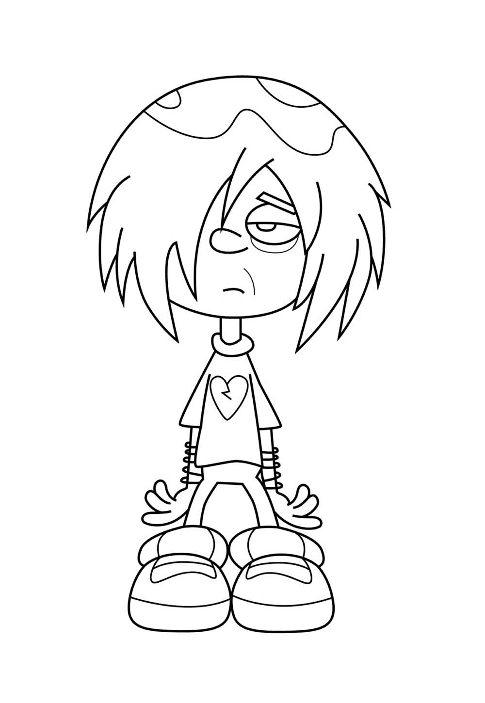 Desenho de Kick Buttowski para colorir