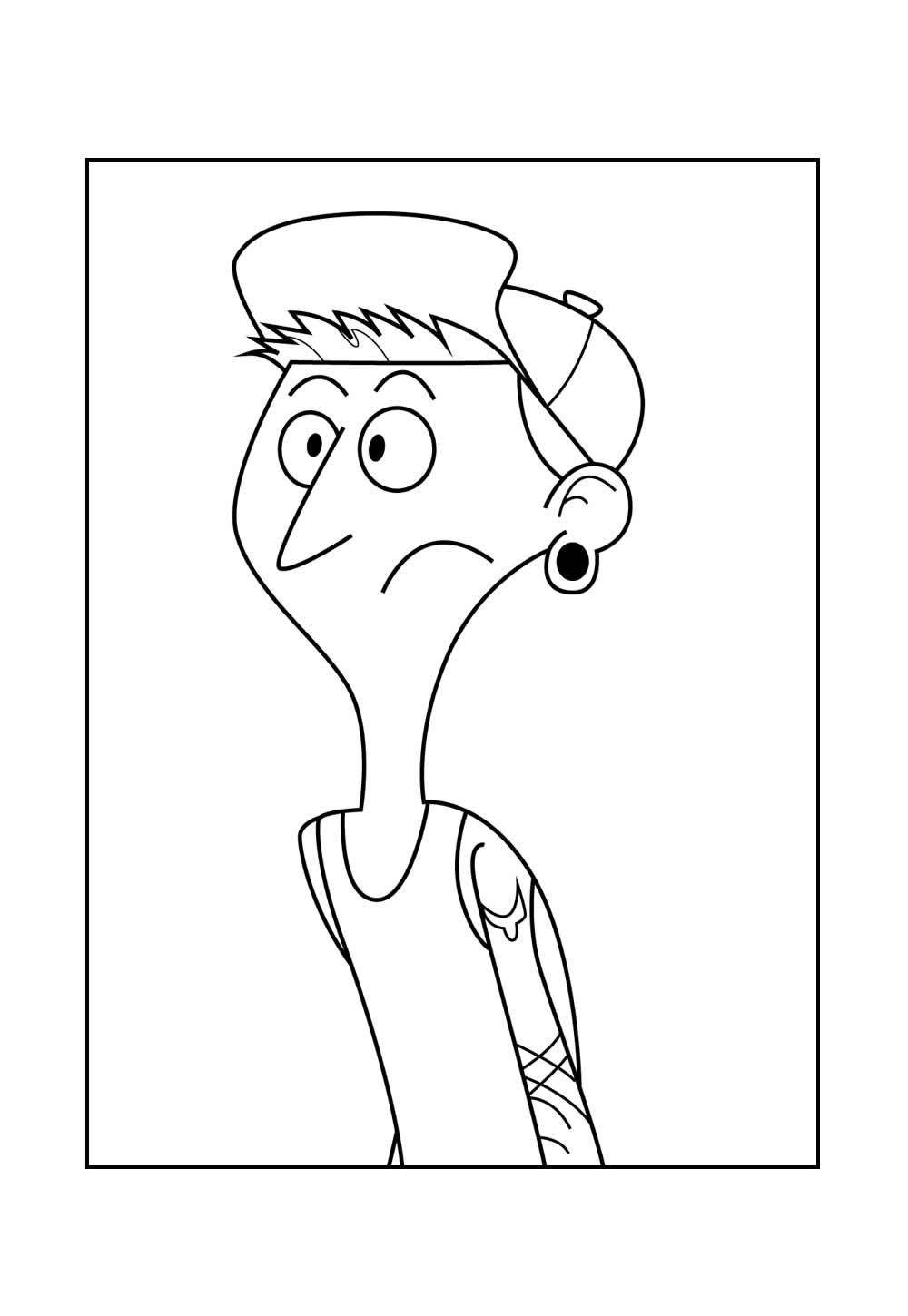 Desenho de Kick Buttowski para colorir