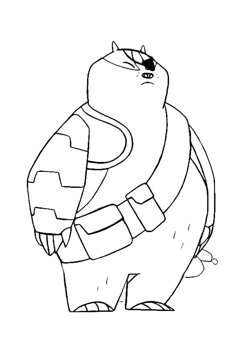 Desenho de Maomao para pintar