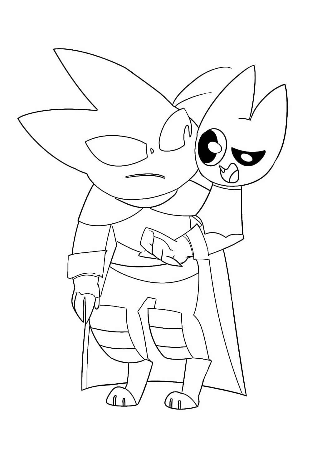 Desenho de Maomao para pintar