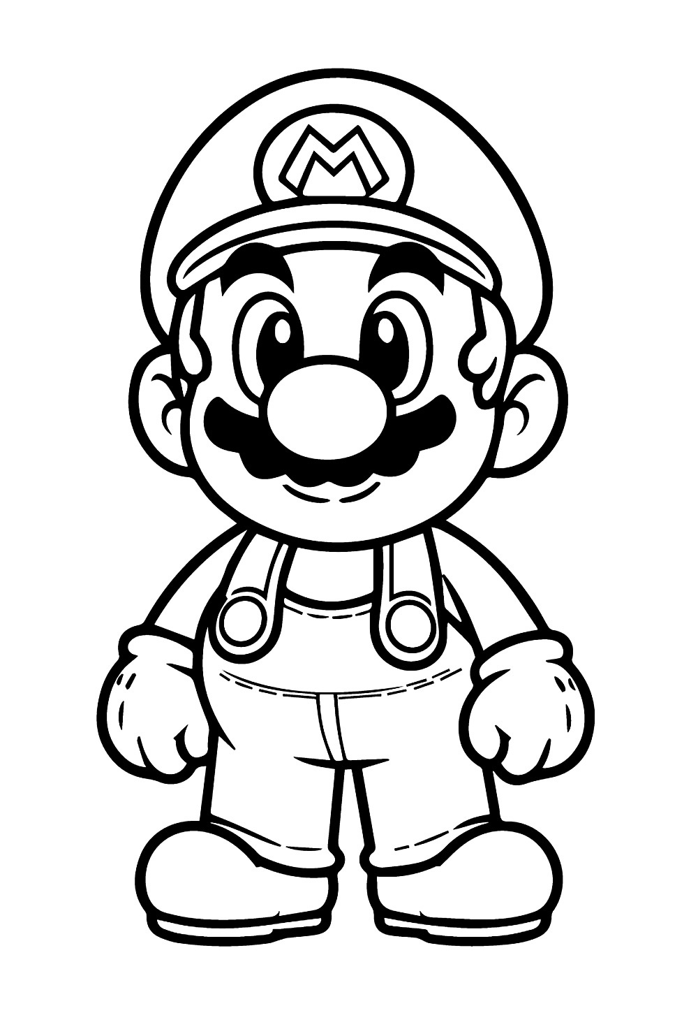 Desenho de Mario Bros Baby para colorir