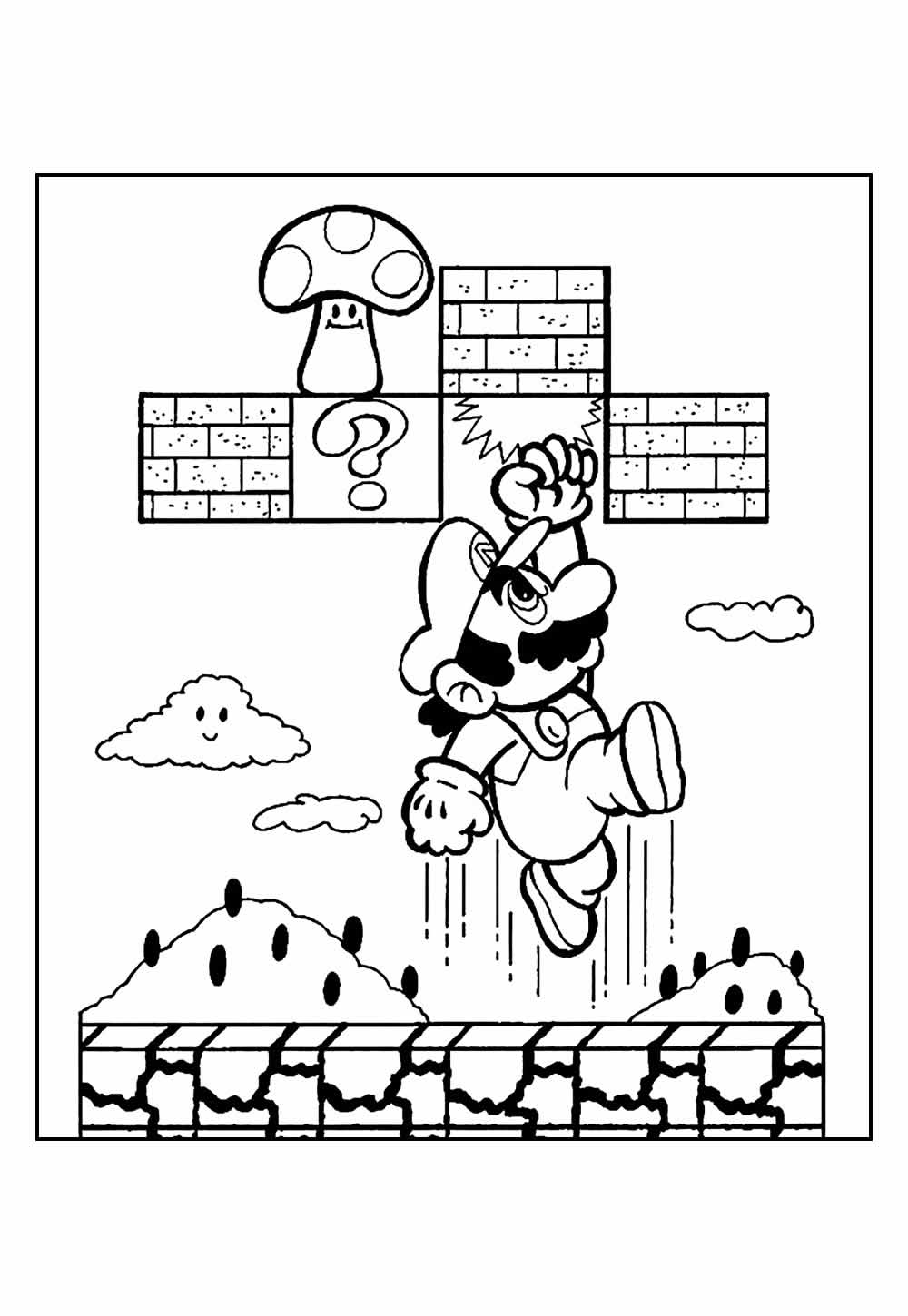 Mario Bros Baby para pintar