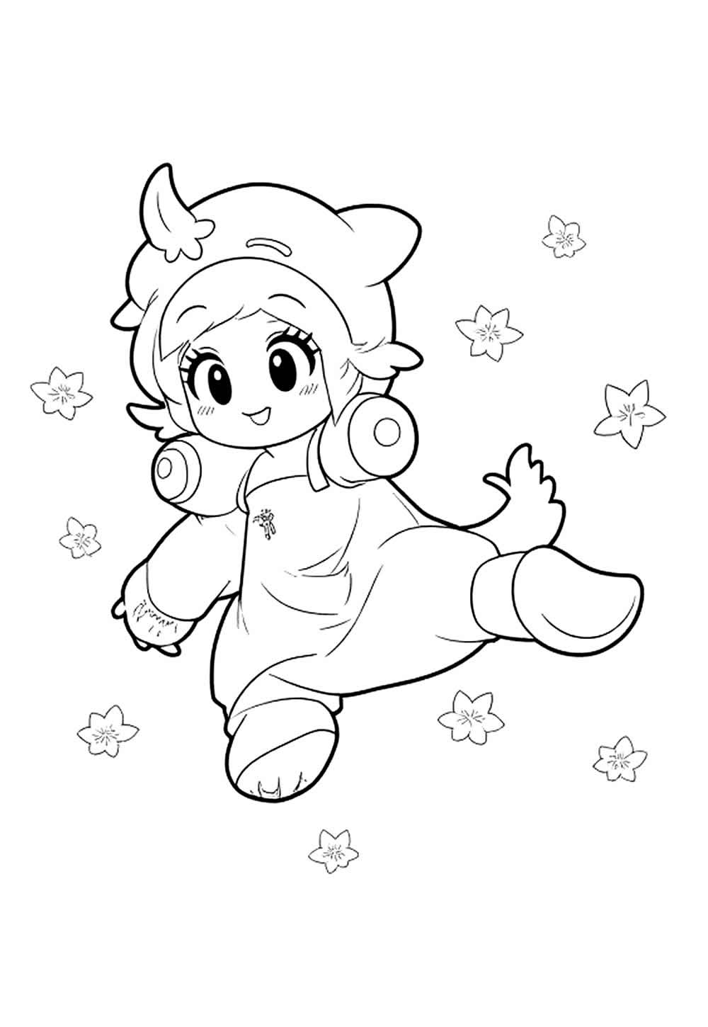 Mario Bros Baby para colorir - Princesa Peach