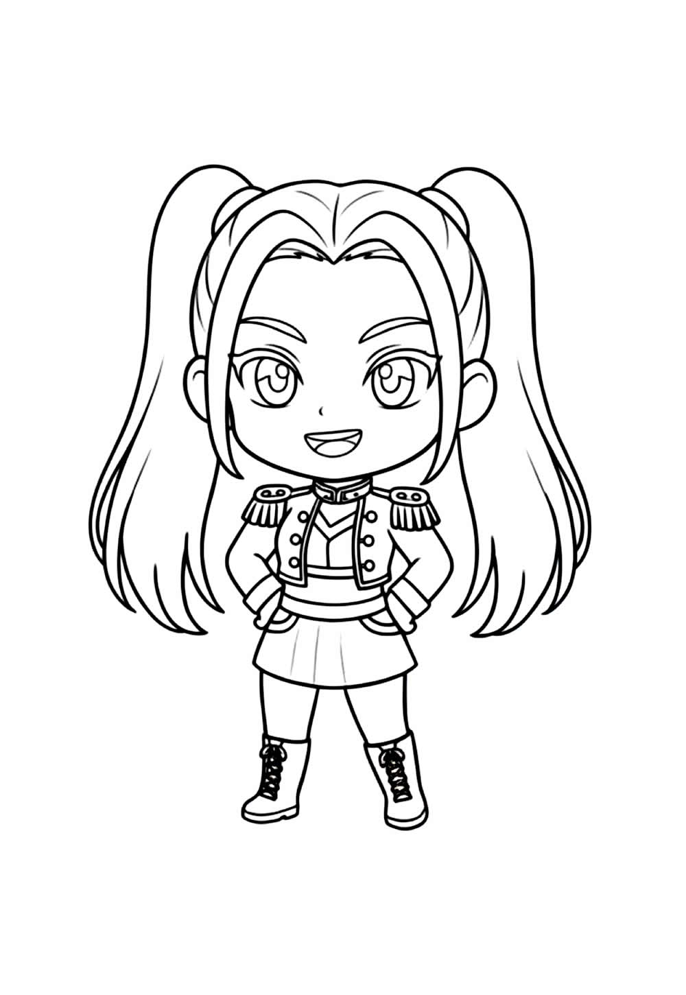 Desenho de Miru Baby para pintar