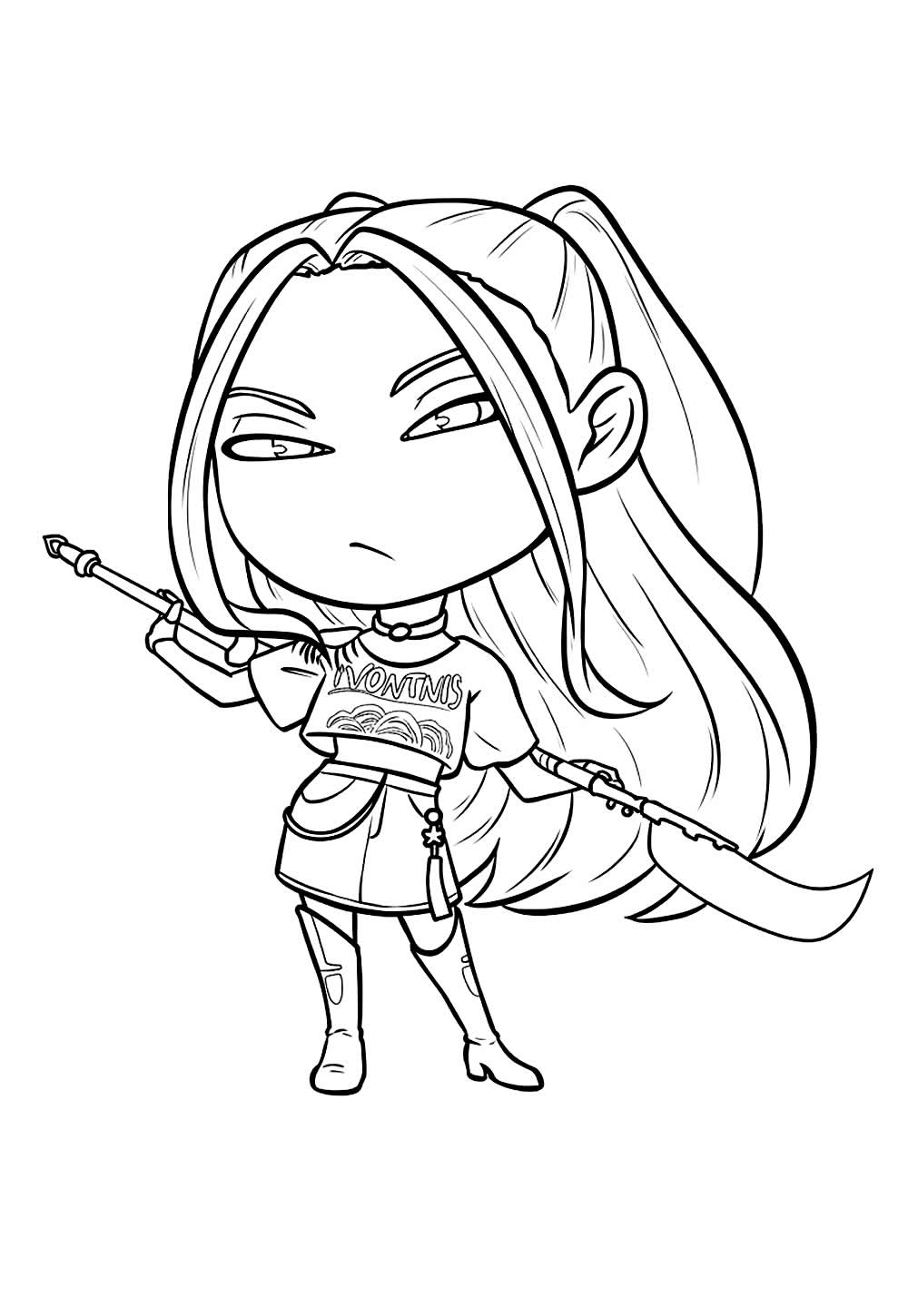 Miru Baby para colorir