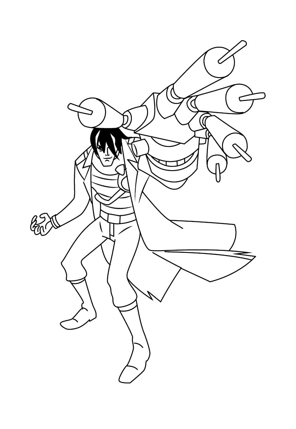 Desenho de Mutante Rex para pintar