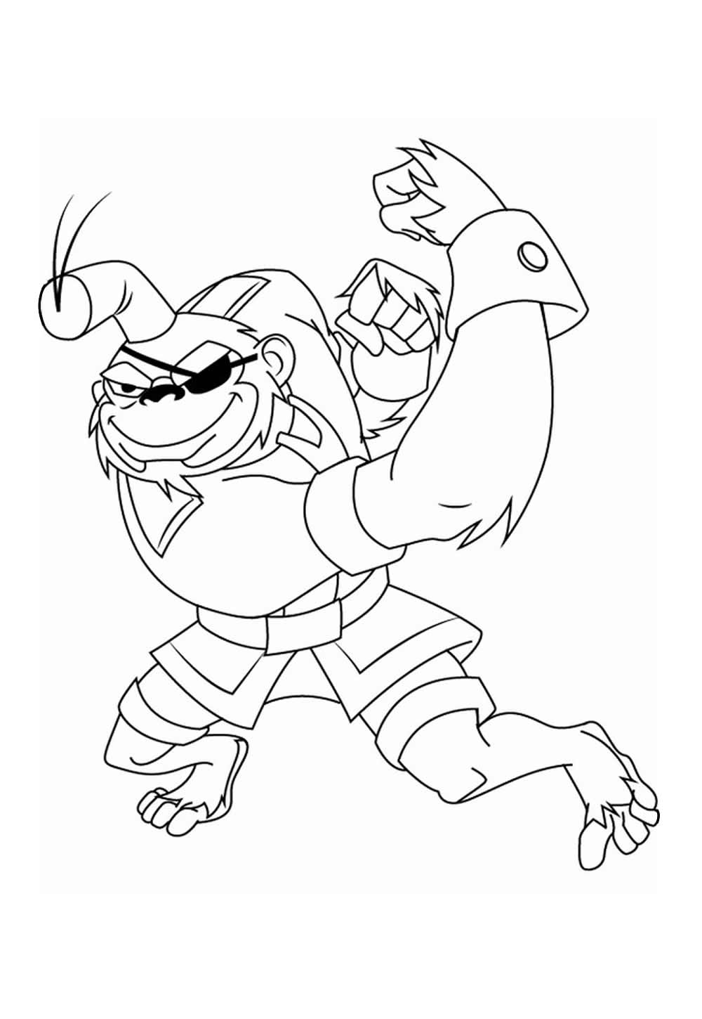 Mutante Rex para colorir