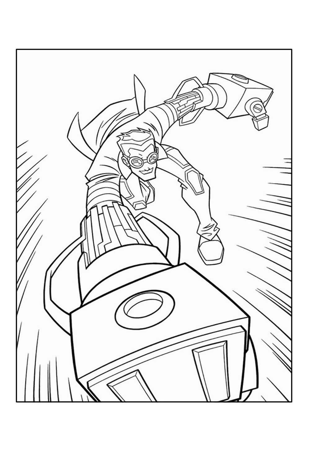 Desenho de Mutante Rex para colorir