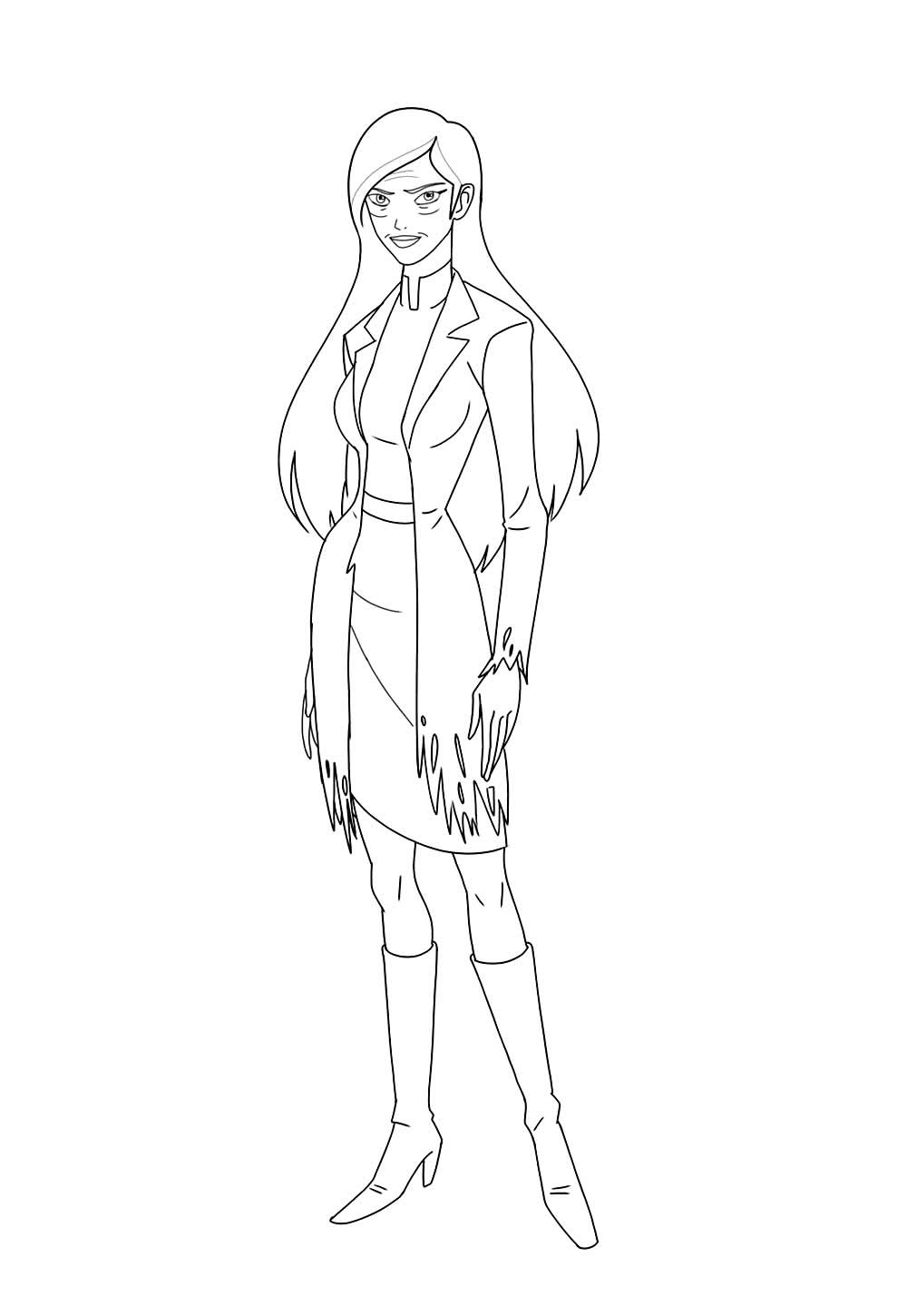 Desenho de Mutante Rex para colorir