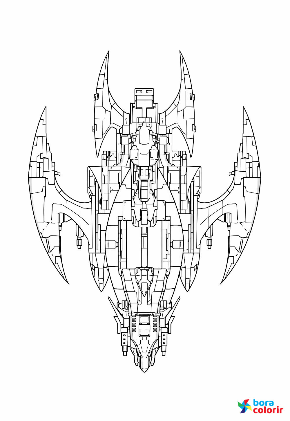 Desenho de Nave para colorir