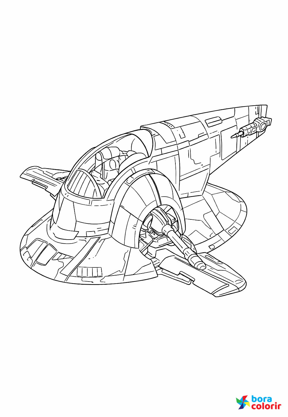 Desenho de Nave para pintar