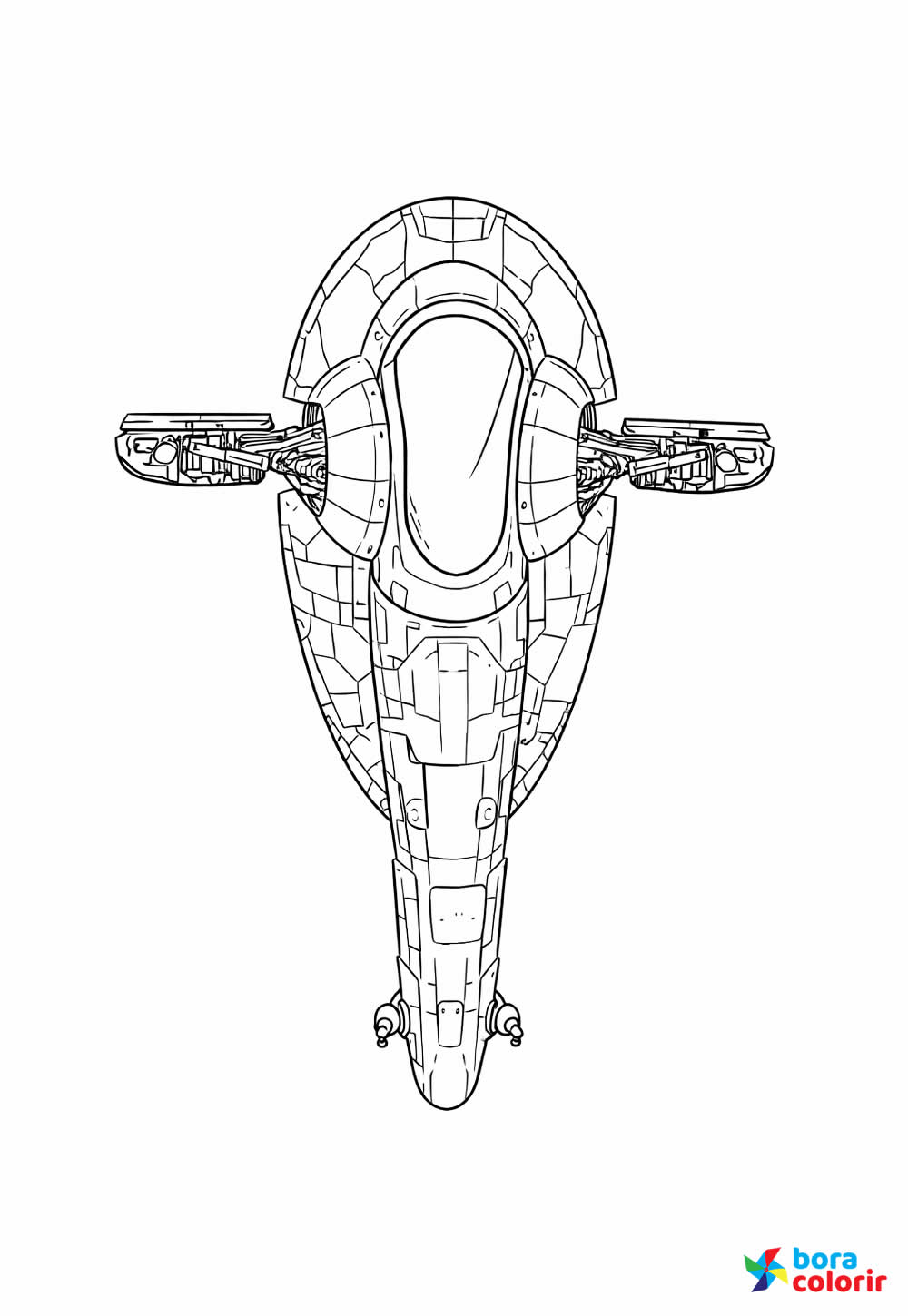 Desenho de Nave Espacial para colorir