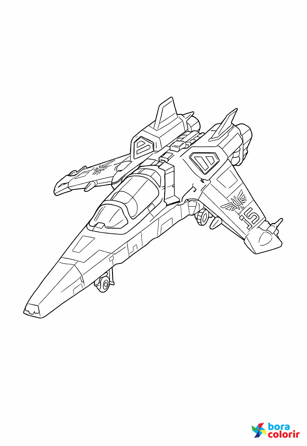 Desenho de Nave Espacial para colorir