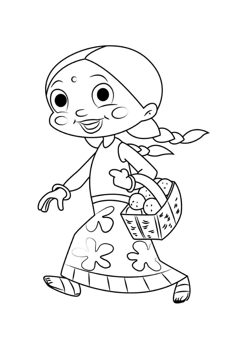 Desenho de O Pequeno Poderoso Bheem para colorir