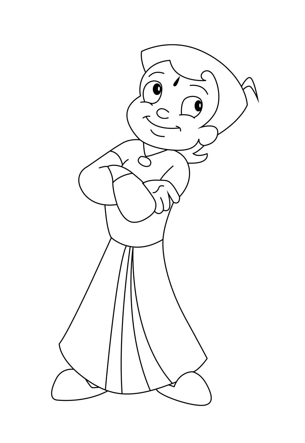 Desenho do Pequeno Poderoso Bheem para colorir