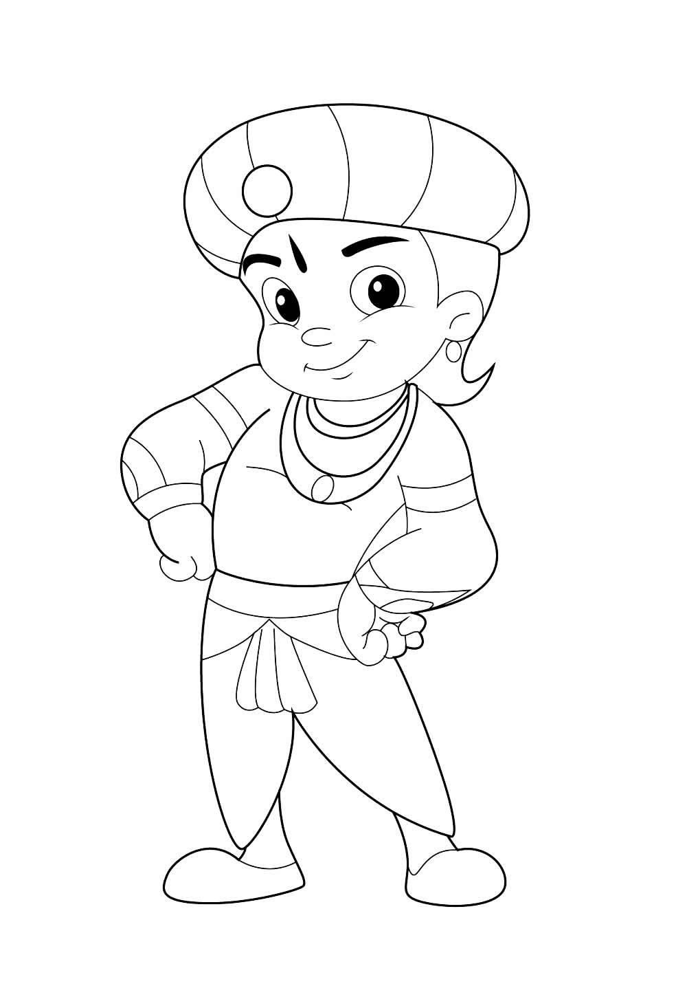 Desenho de O Pequeno Poderoso Bheem para colorir