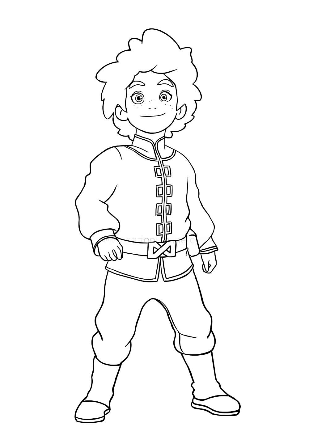 Desenho de O Príncipe Dragão para colorir