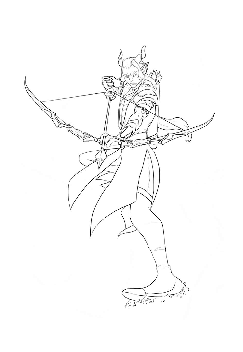 Desenho de O Príncipe Dragão para colorir