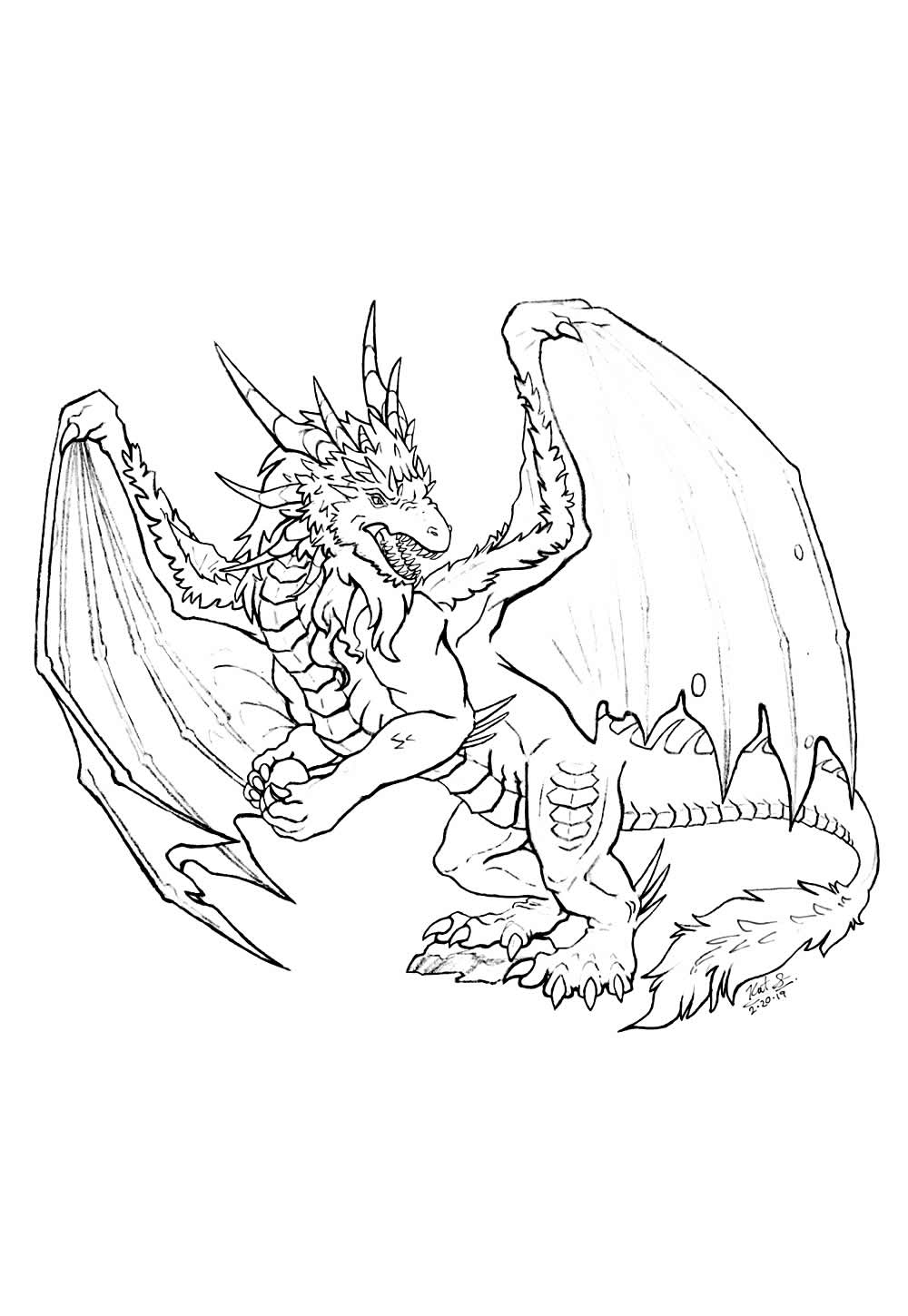 Desenho de O Príncipe Dragão para colorir