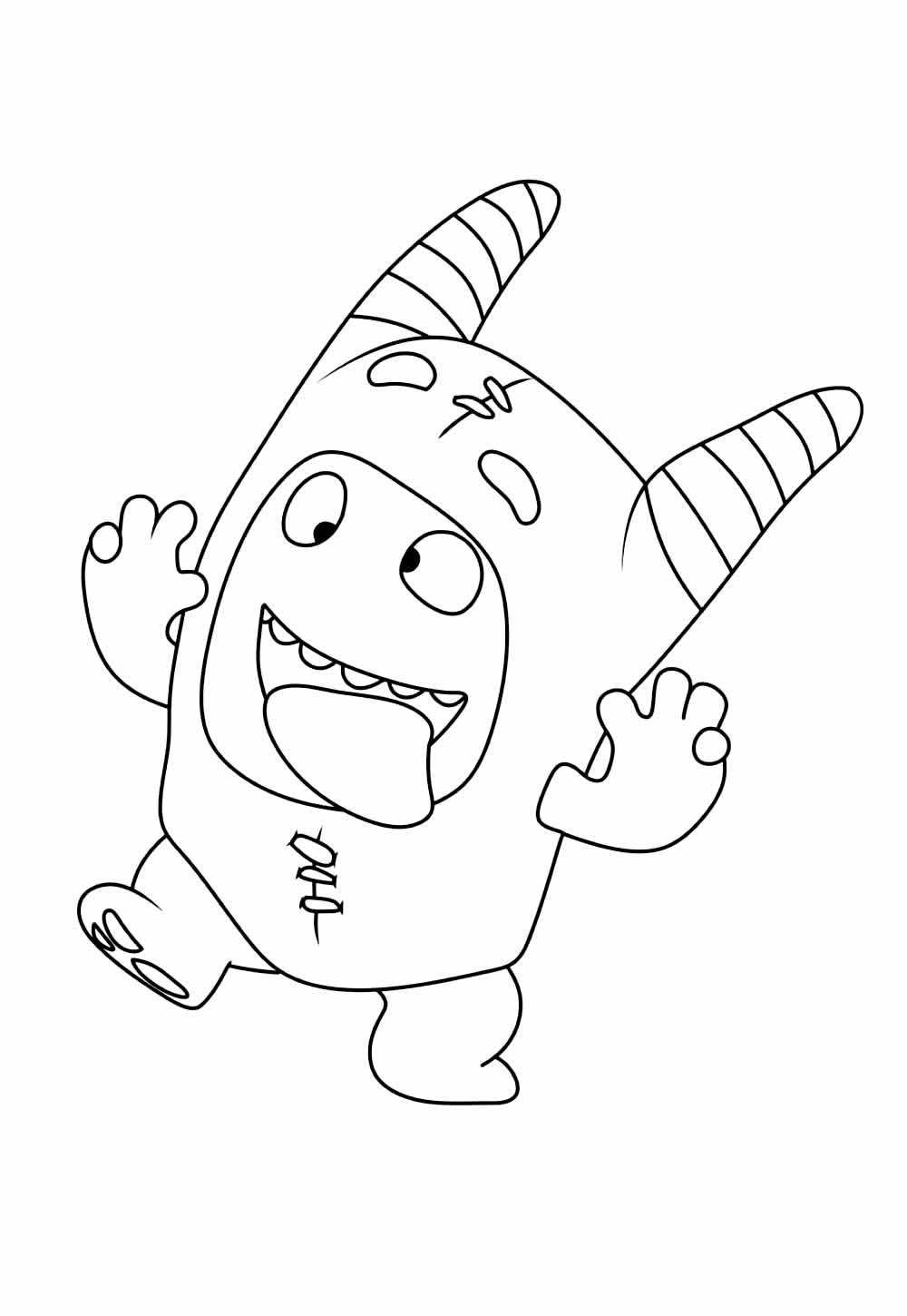 Desenho de Oddbods para colorir