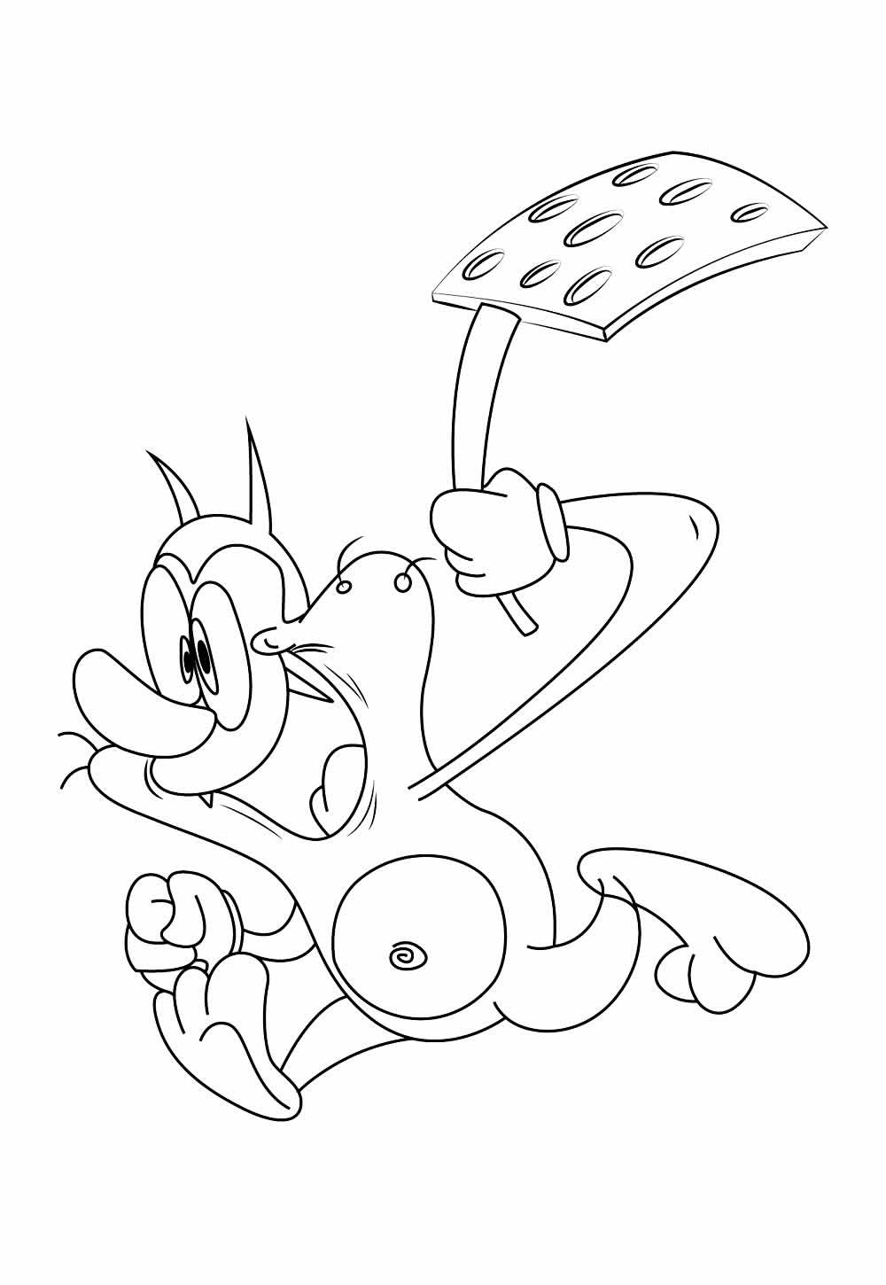 Desenho de Oggy e as Baratas Tontas para colorir