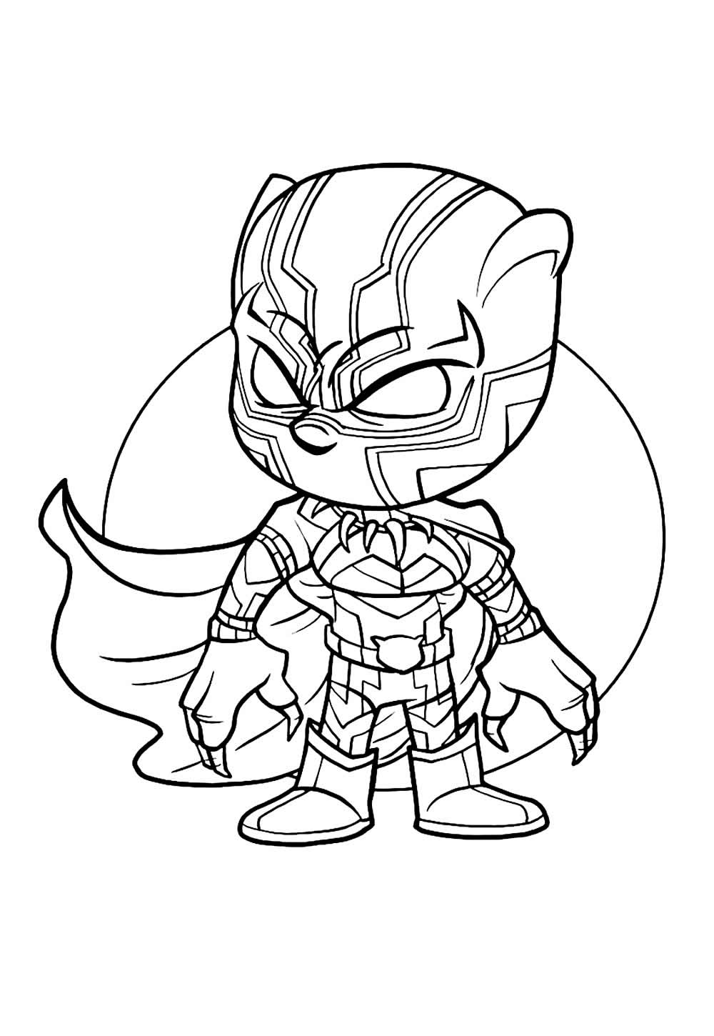 Desenho do Pantera Negra Baby