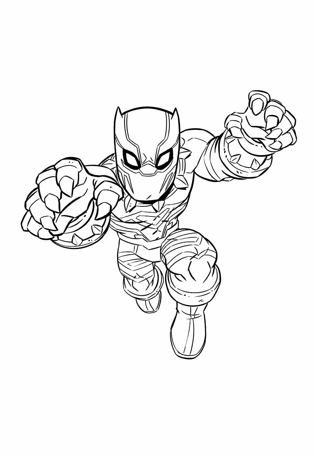 Pantera Negra Baby para colorir