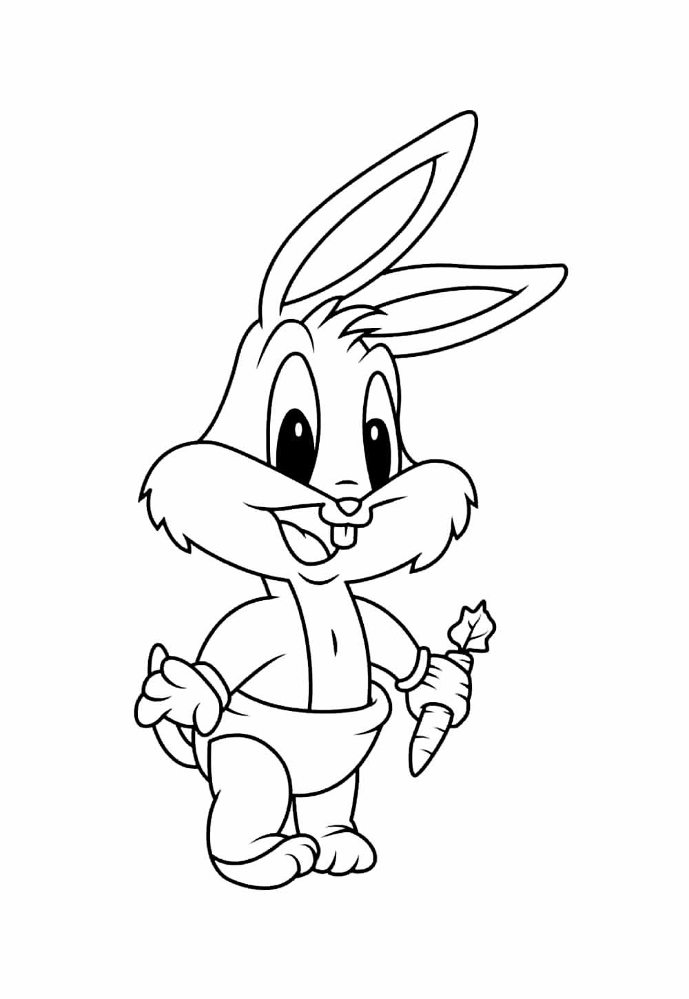 Desenho de Pernalonga Baby para colorir