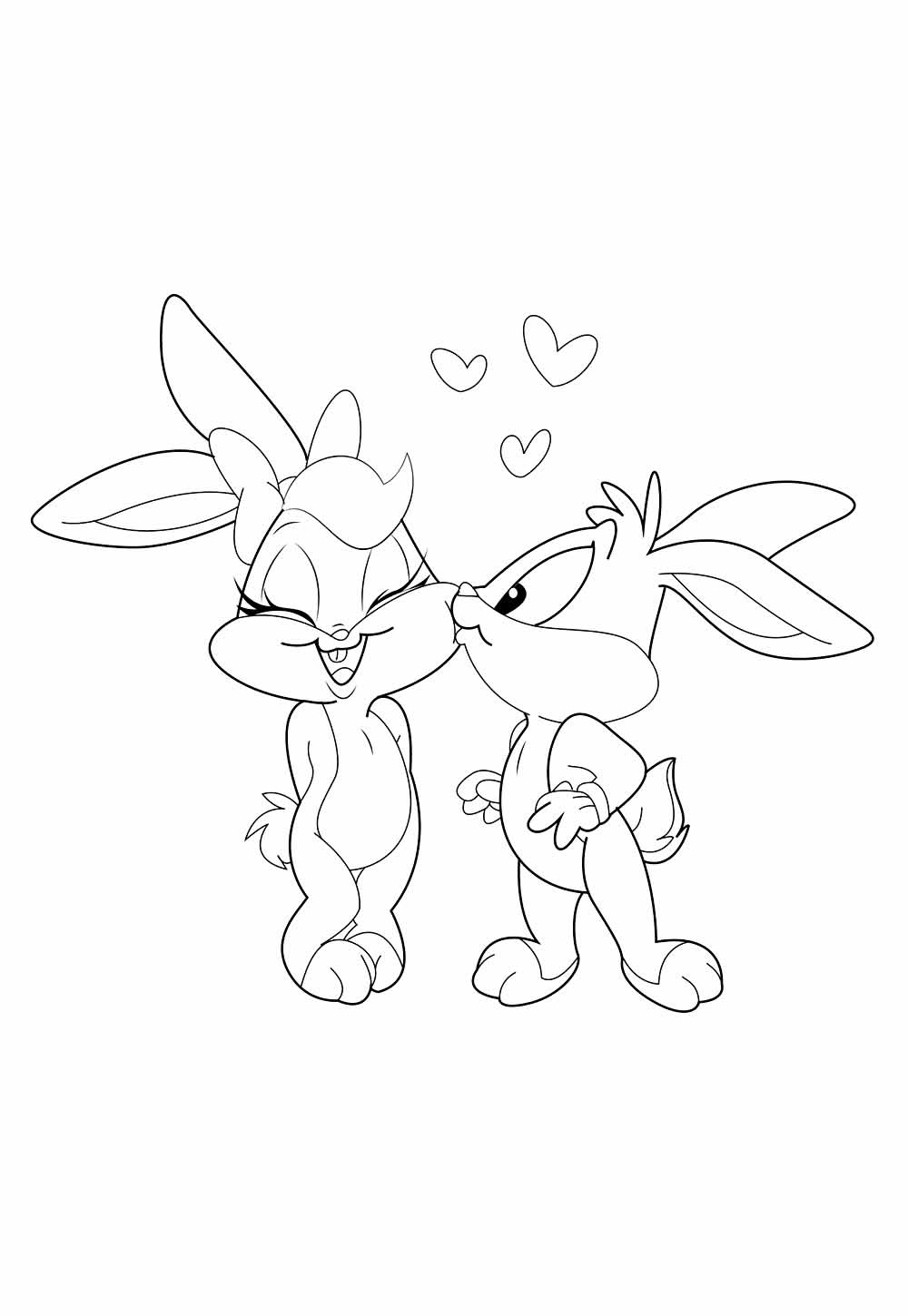 Desenho de Pernalonga Baby para pintar