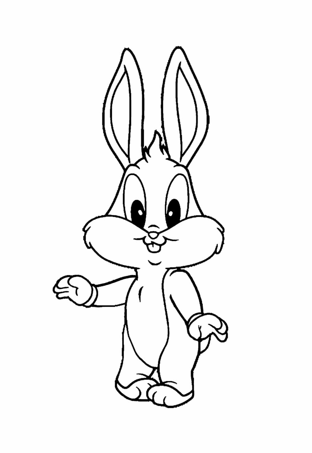 Desenho de Pernalonga Baby para imprimir