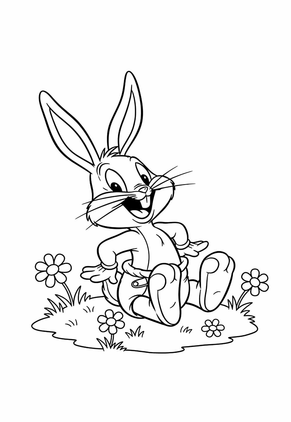 Desenho de Pernalonga Baby para colorir