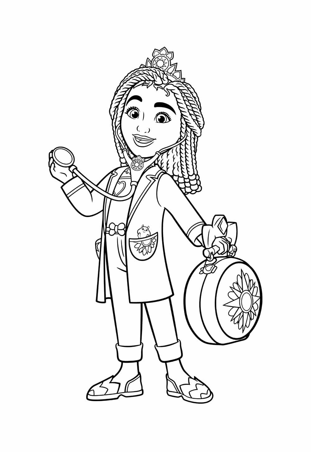 Desenho de Princesa do Poder para colorir