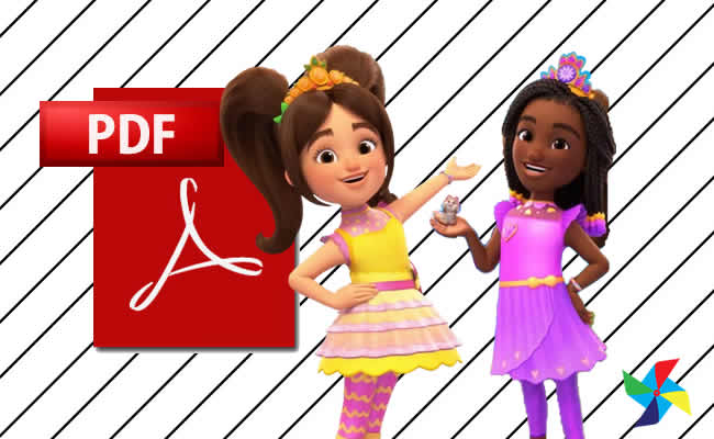 Desenhos de Princesa do Poder em PDF