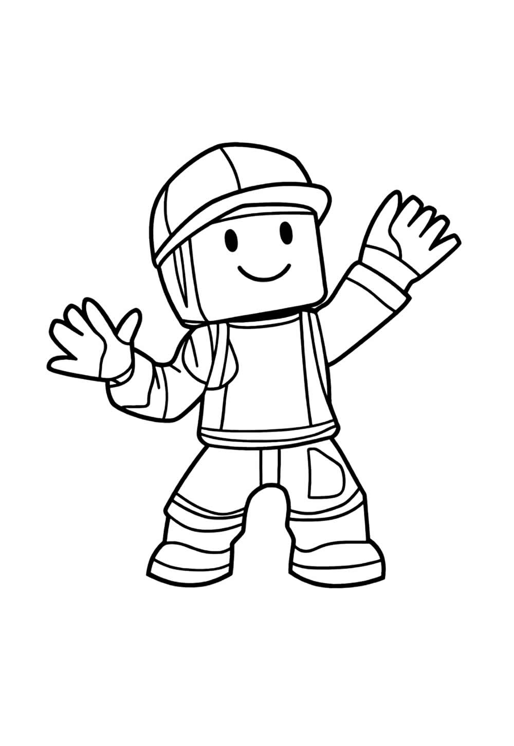 Desenho de Roblox Baby para pintar