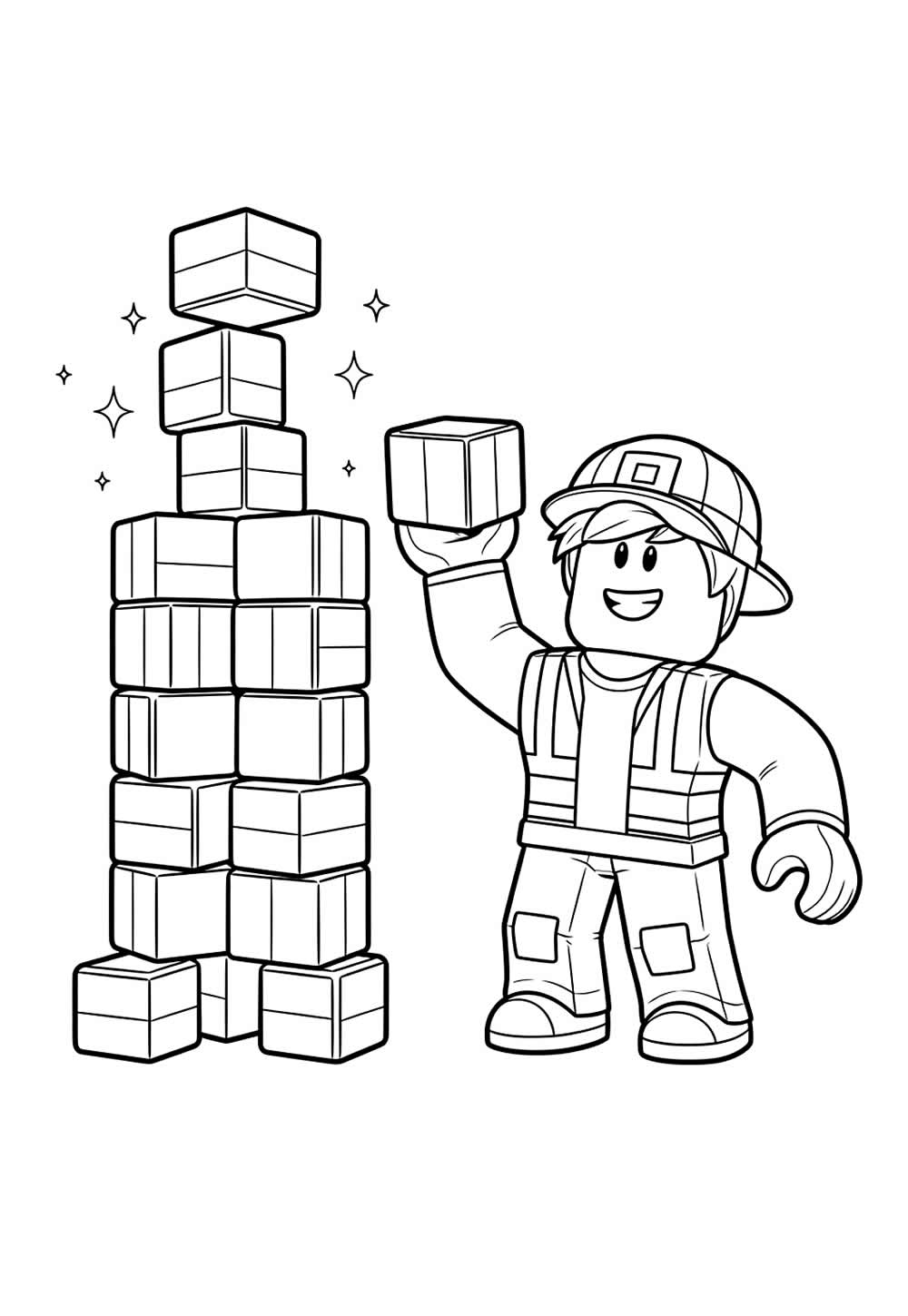 Desenho de Roblox Baby para colorir