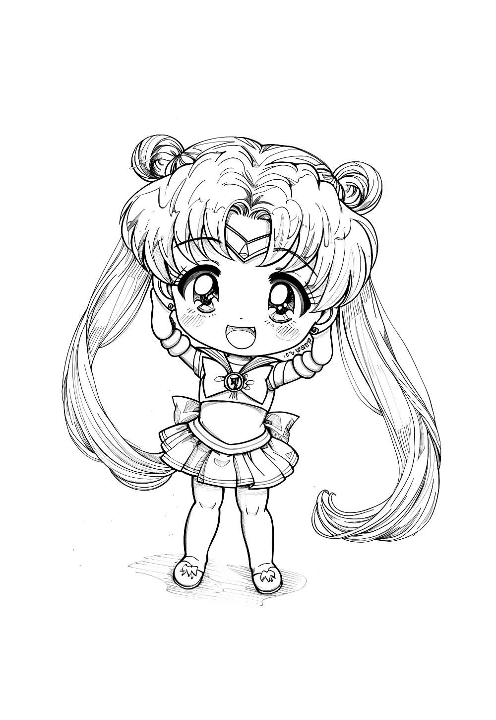 Desenho de Sailor Moon Baby para colorir