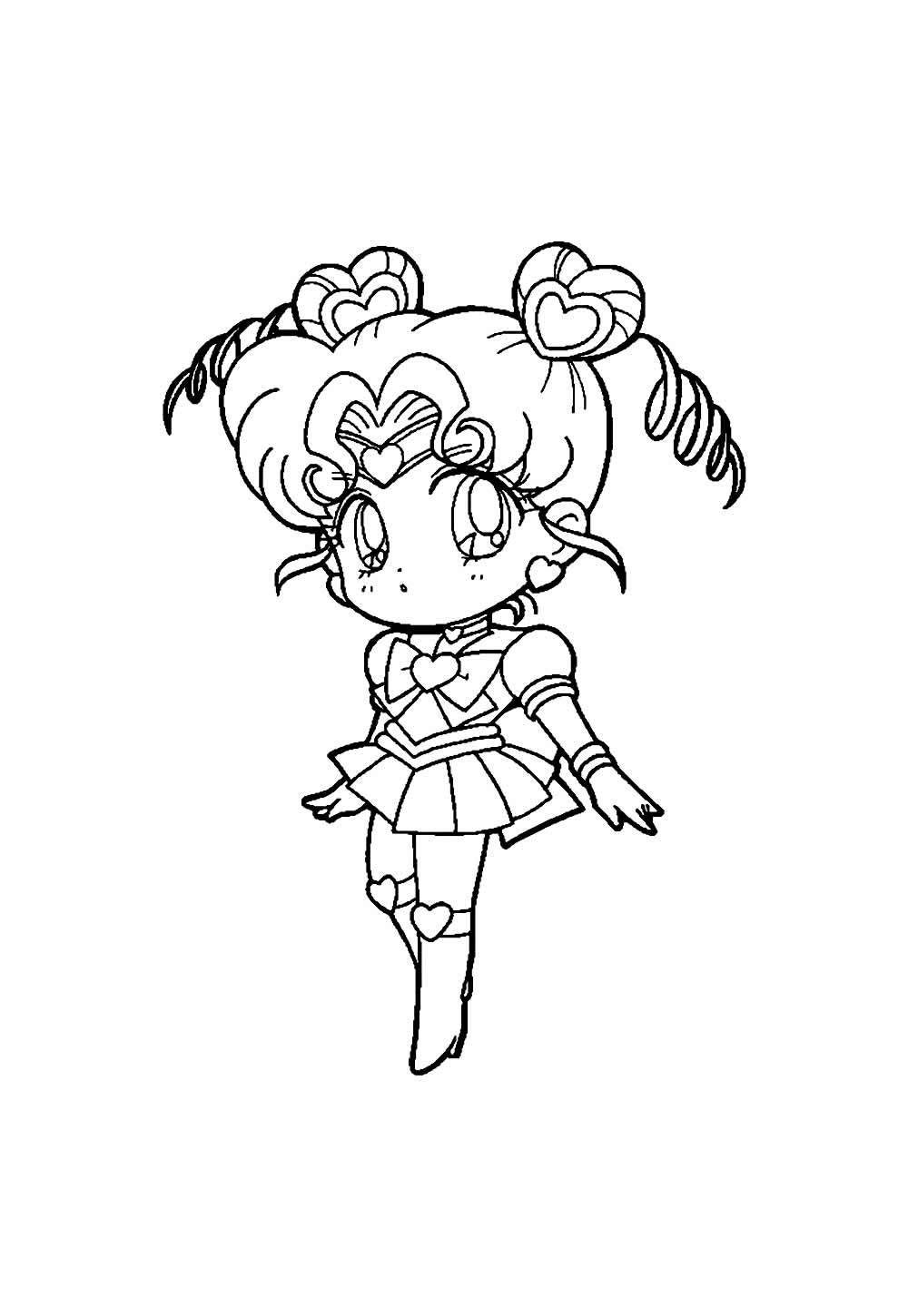 Desenho de Sailor Moon Baby para pintar