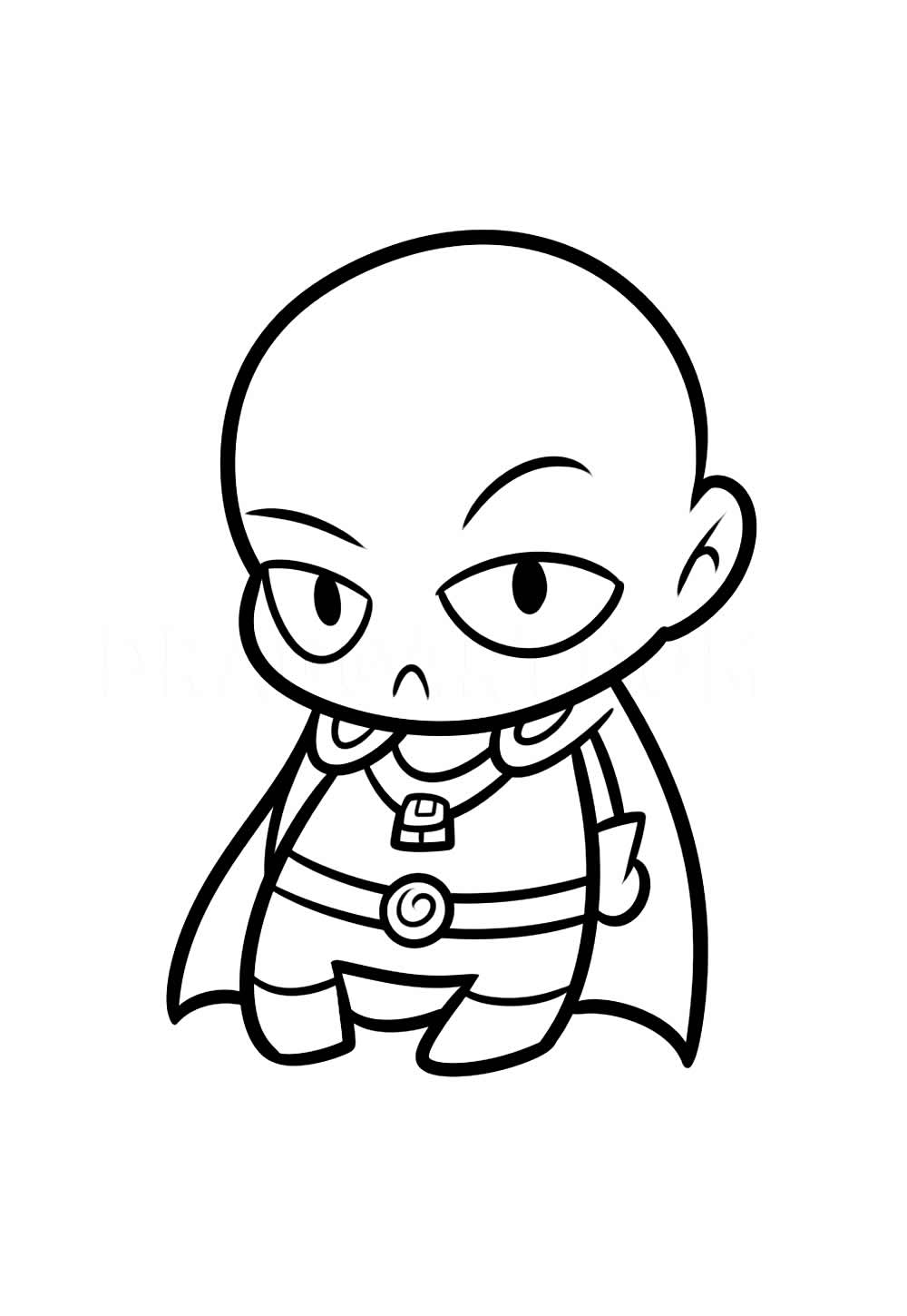 Desenho de Saitama Baby