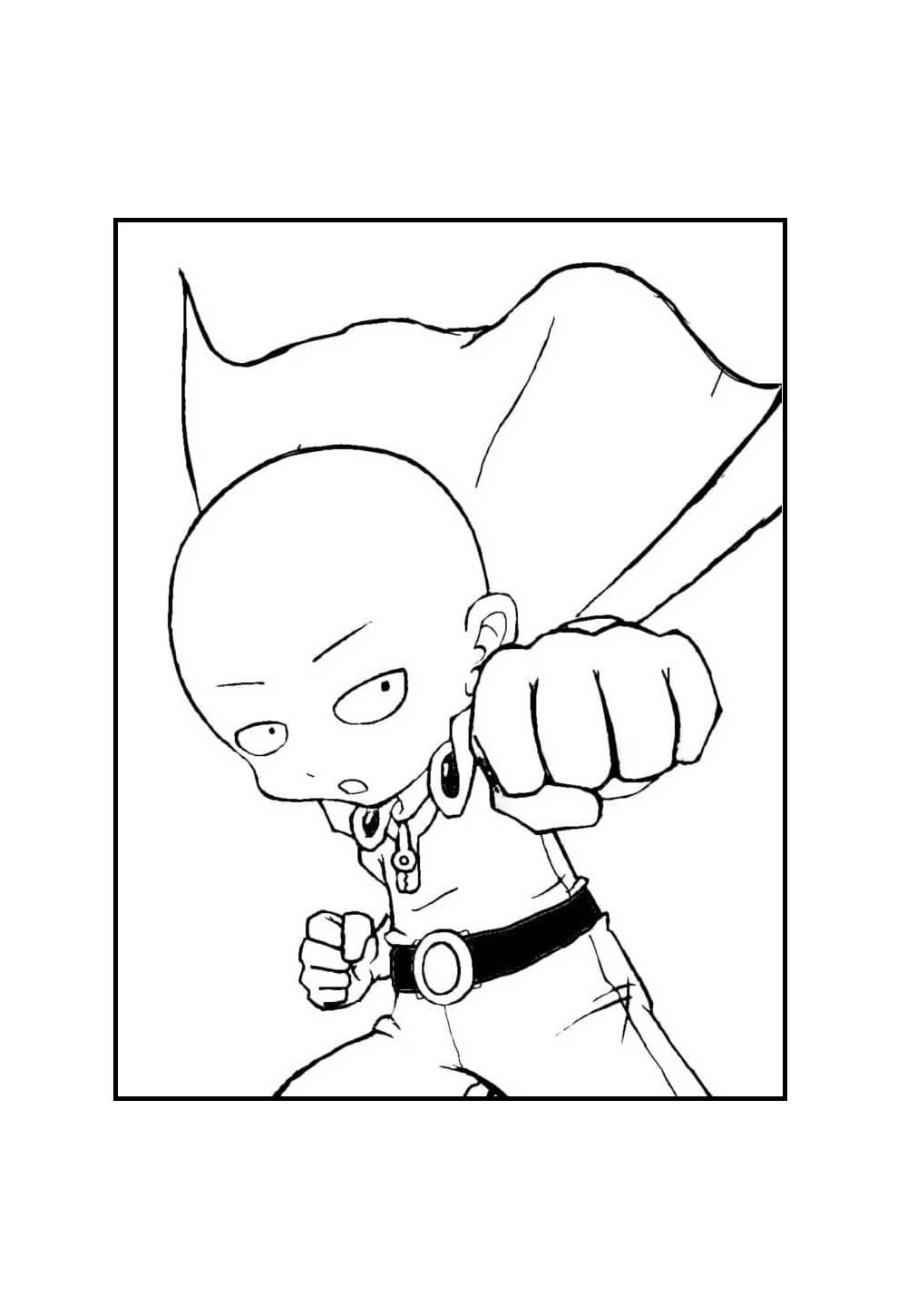 Saitama Baby para colorir