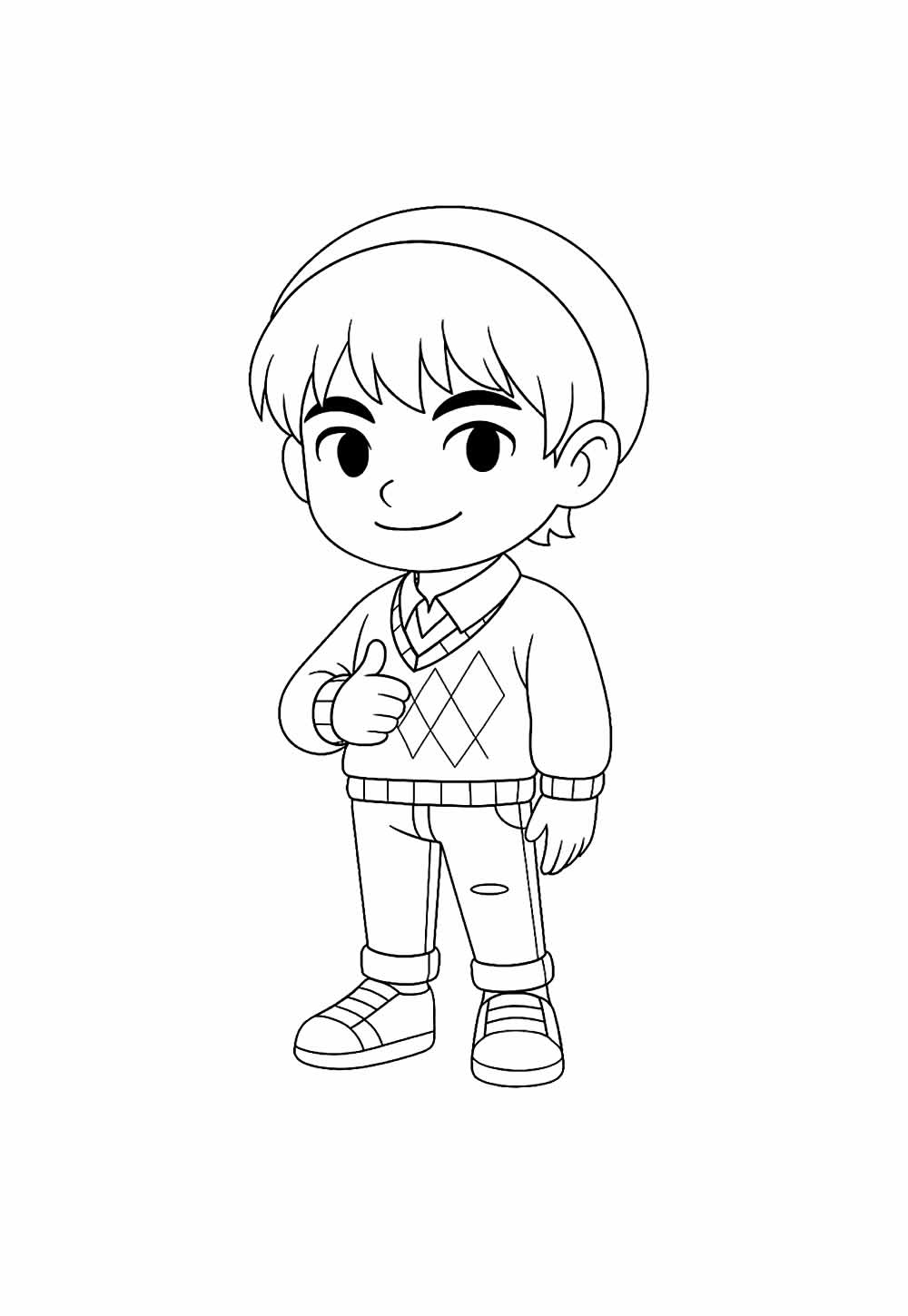 Desenho de Saja Boys para colorir