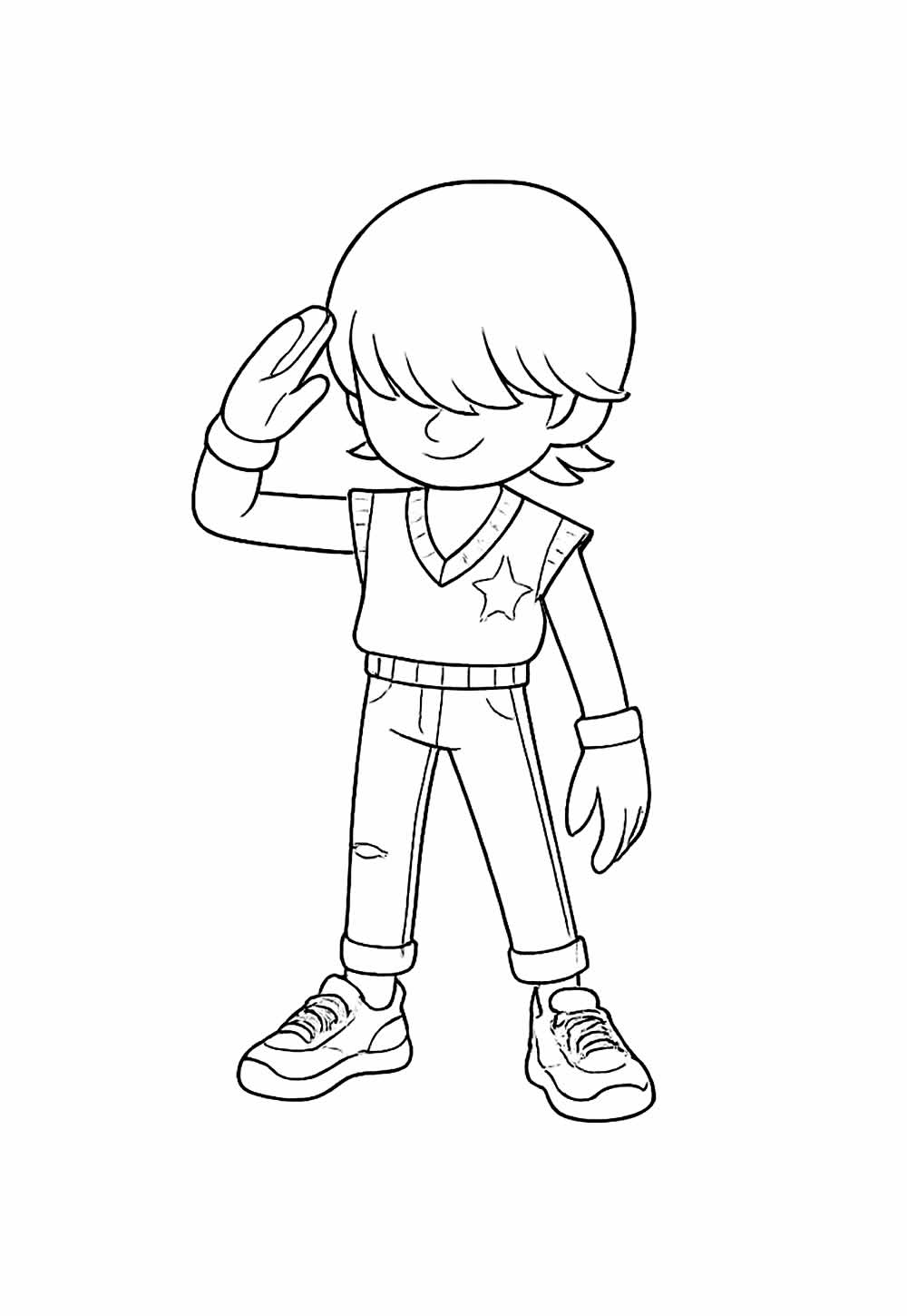 Desenho de Saja Boys para colorir