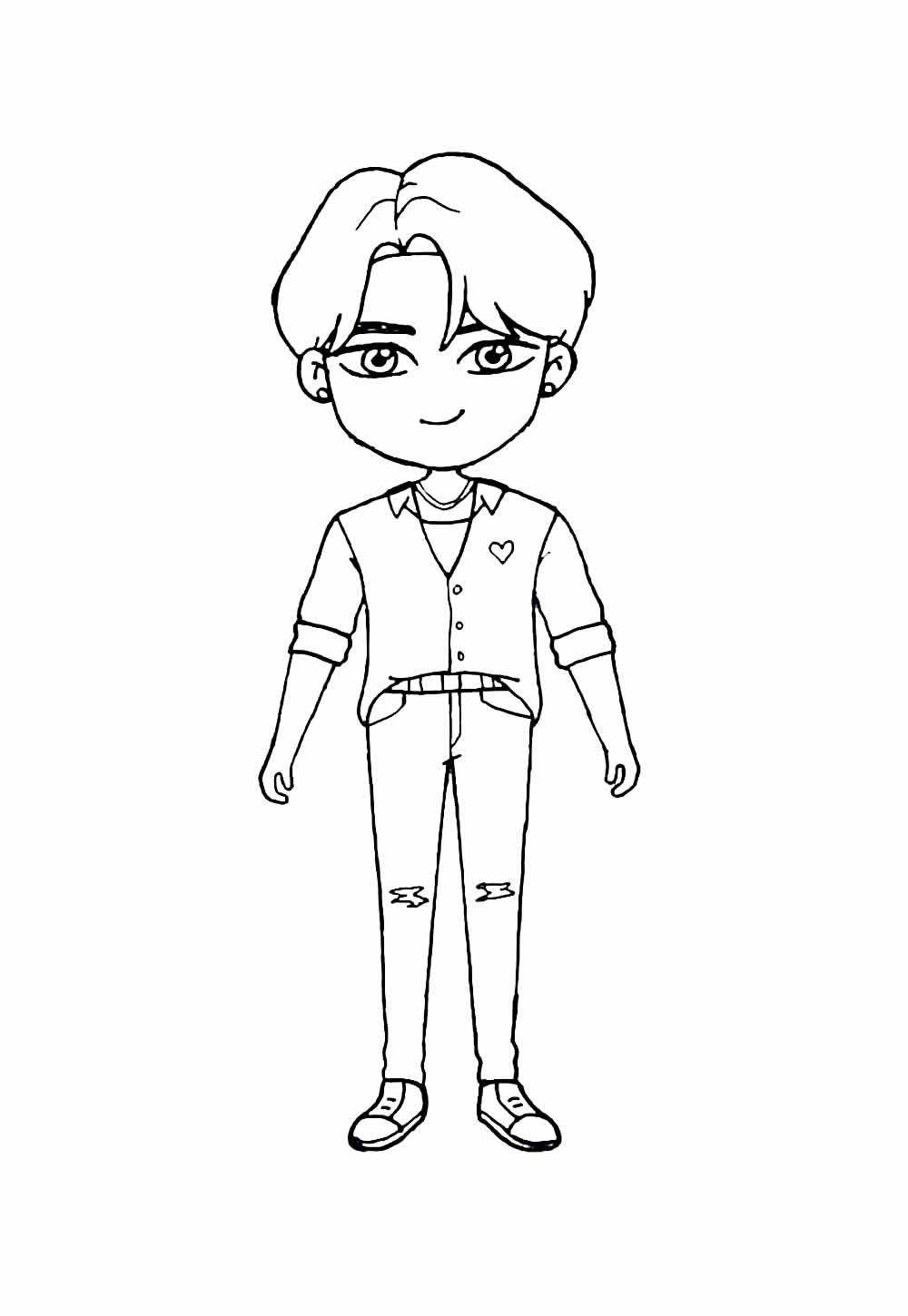 Desenho de Saja Boys Baby para imprimir