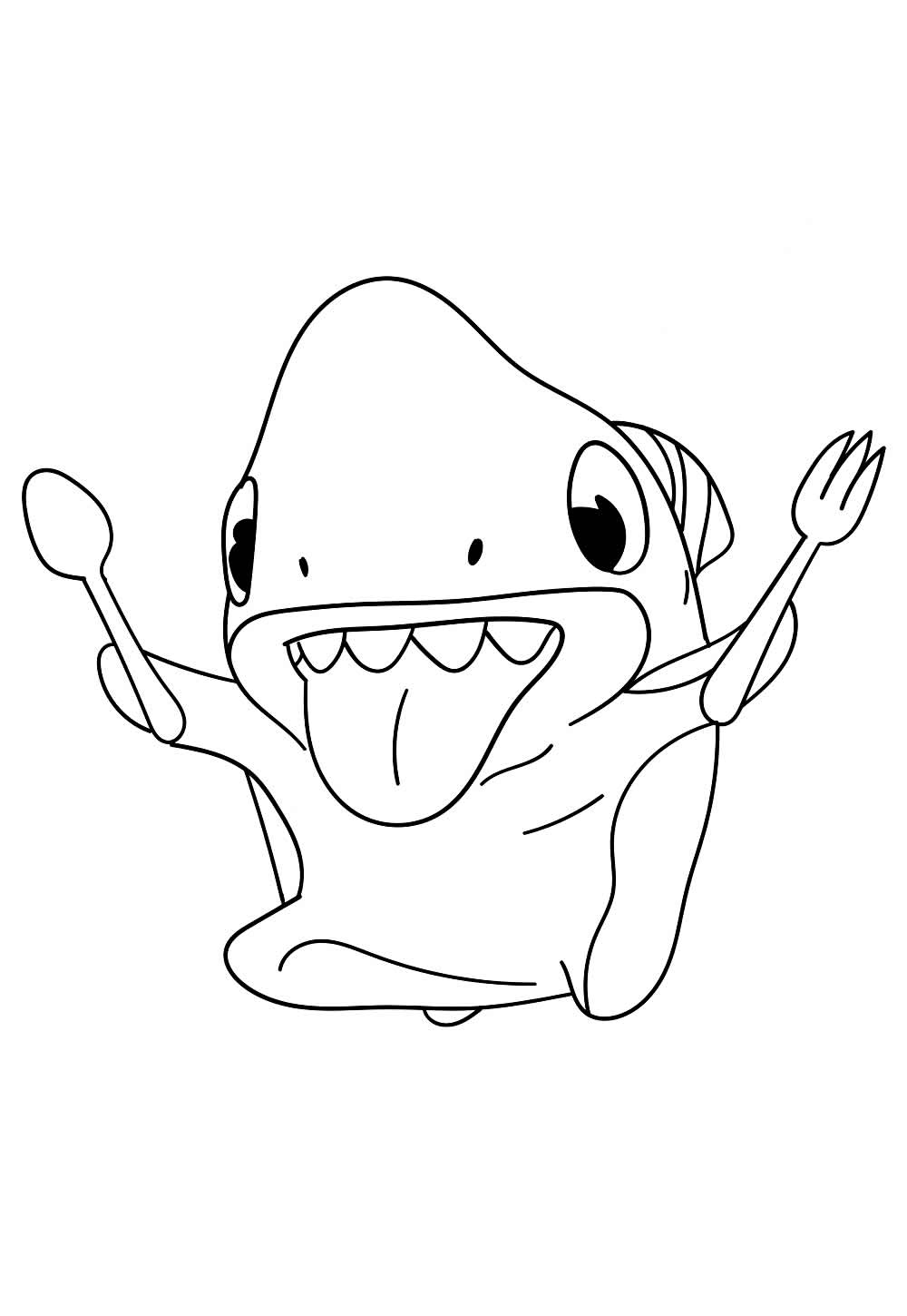 Desenho de Sharkdog para pintar