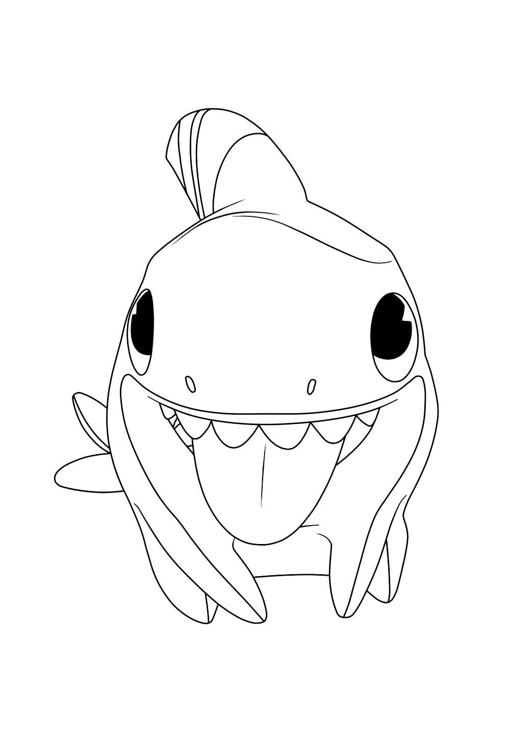 Sharkdog para colorir