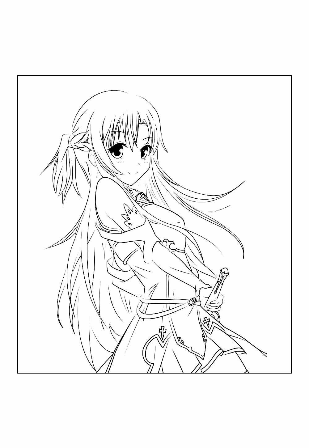 Desenho de Sword Art Online