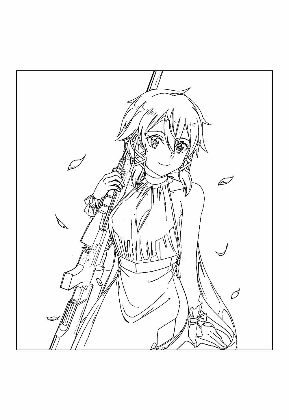 Desenho de Sword Art Online para colorir